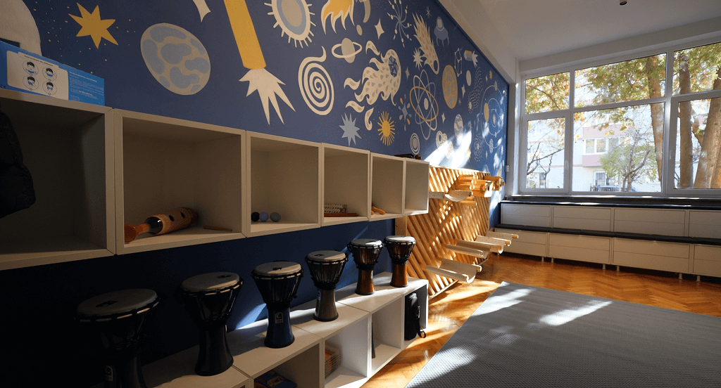 The experimental space for art and well-being in a school | Deliver phase